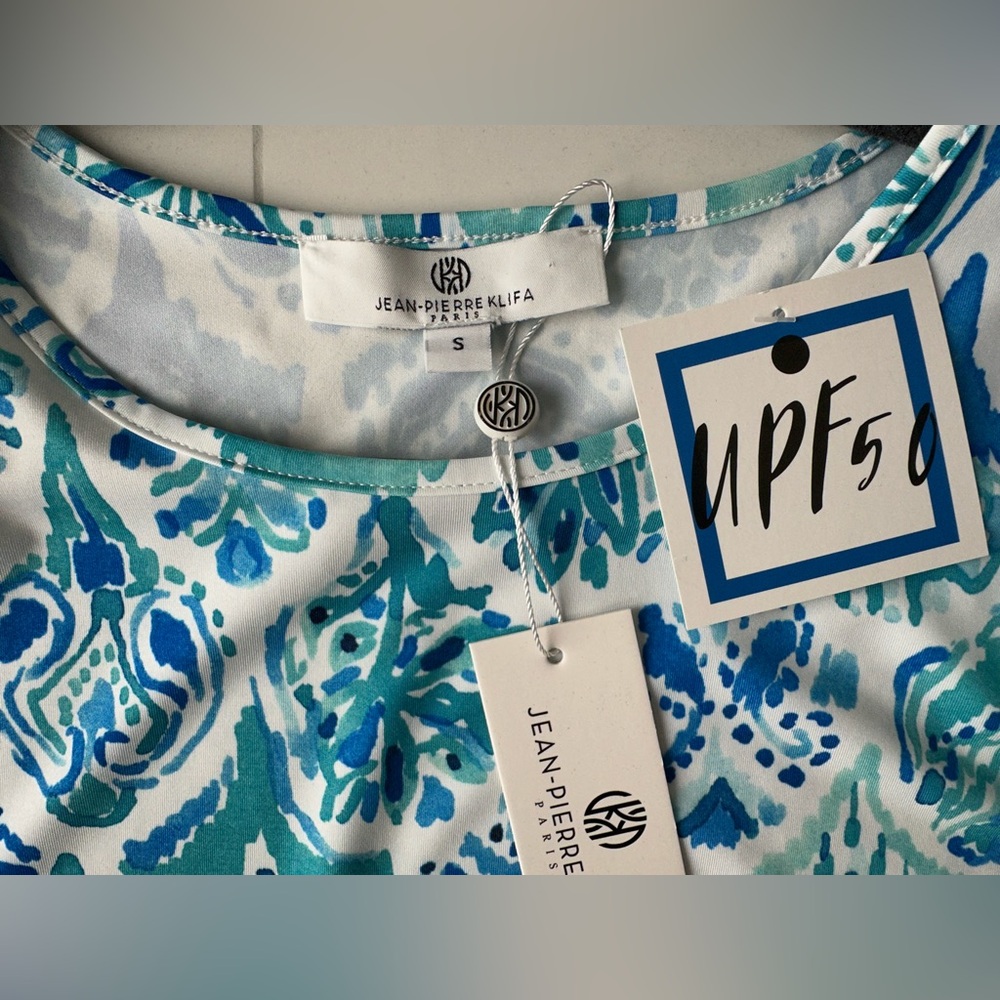 Jean-Pierre Klifa Paris Daphne 3/4 Sleeve Dress in Paisley Mermaid Print NWT - Picture 4 of 11